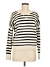 Madewell 100% Cashmere Stripes Ivory Cashmere Pullover Sweater Size M - photo 1