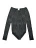 Wolford 100% Polyester Gray Black Bodysuit Size 6 - photo 1