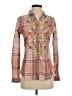 Sundance Plaid Brown Long Sleeve Blouse Size XS - photo 1