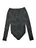 Wolford 100% Polyester Gray Black Bodysuit Size 6 - photo 2