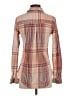 Sundance Plaid Brown Long Sleeve Blouse Size XS - photo 2