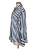 Zara 100% Polyester Stripes Blue Long Sleeve Blouse Size L - photo 5