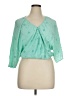 O'Neill 100% Viscose Green 3/4 Sleeve Blouse Size XL - photo 1