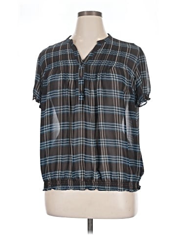 a.n.a. A New Approach Short Sleeve Blouse (view 1)
