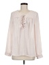 Vince Camuto 100% Polyester Ivory Long Sleeve Blouse Size M - photo 1