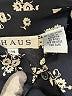 Chaus 100% Polyester Floral Black Short Sleeve Blouse Size 14 - photo 9