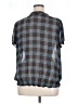 a.n.a. A New Approach 100% Polyester Plaid Gray Short Sleeve Blouse Size 1X - photo 2