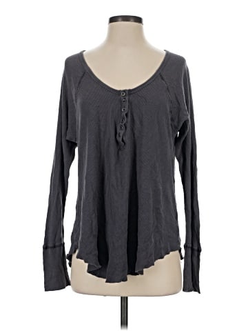 Truly Madly Deeply Long Sleeve Henley (view 1)
