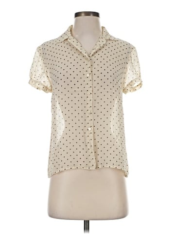 The Limited Short Sleeve Silk Top (view 1)
