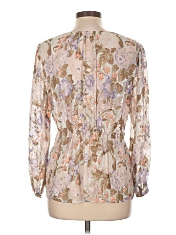 Rebecca Taylor Long Sleeve Silk Top (view 2)