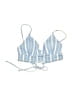 Zaful Stripes Blue Swimsuit Top Size S - photo 1