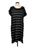 Lands' End Stripes Black Casual Dress Size L (estimated) - photo 1