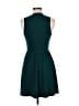 Everly Solid Teal Cocktail Dress Size M - photo 2
