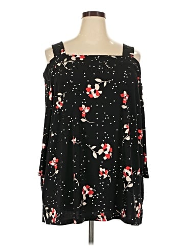 Woman Within 3/4 Sleeve Blouse (view 1)