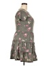 Bebop Floral Gray Casual Dress Size XXL - photo 4