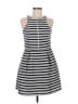 Express Stripes Gray Casual Dress Size 8 - photo 1