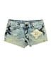 YMI Stars Blue Denim Shorts Size 3 - photo 1