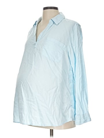 Isabel Maternity Long Sleeve Polo (view 1)