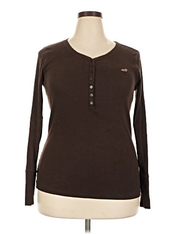 Hollister Long Sleeve Henley (view 1)