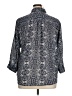 Joe Fresh 100% Polyester Paisley Blue 3/4 Sleeve Blouse Size XL - photo 2