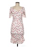 Shein 100% Polyester Hearts White Cocktail Dress Size 6 - photo 1