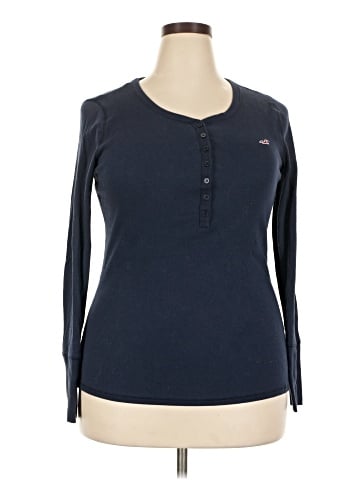 Hollister Long Sleeve Henley (view 1)