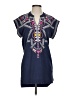 Karlie Blue Short Sleeve Blouse Size S - photo 1