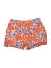 Ann Taylor LOFT 100% Viscose Floral Orange Shorts Size 8 - photo 2