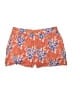Ann Taylor LOFT 100% Viscose Floral Orange Shorts Size 8 - photo 1