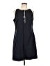 Ann Taylor Solid Black Casual Dress Size 12 - photo 1