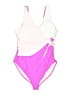 Summer Mae Color Block Pink One Piece Swimsuit Size XL - photo 1