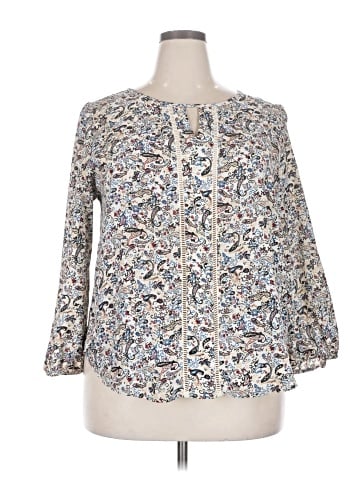 Collective Concepts 3/4 Sleeve Blouse (view 1)