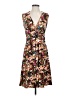 Unbranded Floral Brown Casual Dress Size S (estimated) - photo 1