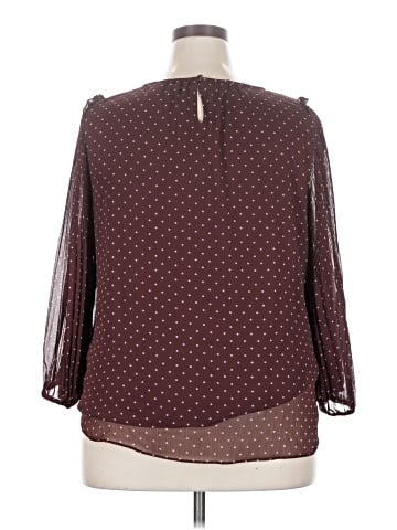 LC Lauren Conrad 3/4 Sleeve Blouse (view 2)