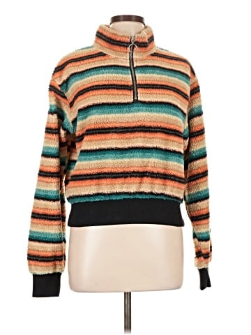 Rock & Roll Denim Pullover Sweater (view 1)