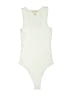 Happily Grey 100% Polyester Ivory White Bodysuit Size M - photo 1