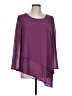Emery Rose 100% Polyester Purple 3/4 Sleeve Blouse Size L - photo 1