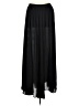 H&M 100% Polyester Solid Black Formal Skirt Size 12 - photo 1