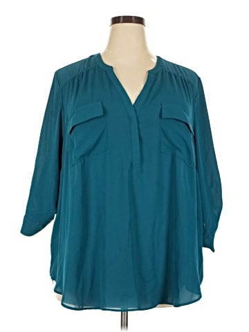 Torrid 3/4 Sleeve Blouse (view 1)