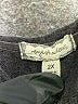 Eyeshadow Gray Black Long Sleeve Blouse Size 2X - photo 7
