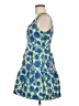 Aqua 100% Polyester Floral Blue Cocktail Dress Size M - photo 5