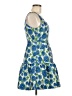 Aqua 100% Polyester Floral Blue Cocktail Dress Size M - photo 4