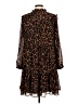 J.Crew 100% Polyester Animal Print Brown Casual Dress Size L - photo 2