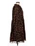 J.Crew 100% Polyester Animal Print Brown Casual Dress Size L - photo 4