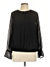 Nine West 100% Polyester Black 3/4 Sleeve Blouse Size L - photo 1