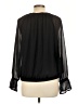 Nine West 100% Polyester Black 3/4 Sleeve Blouse Size L - photo 2
