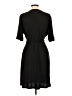 Apt. 9 Solid Black Casual Dress Size L - photo 2