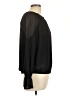 Nine West 100% Polyester Black 3/4 Sleeve Blouse Size L - photo 4