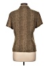 Emma James 100% Polyester Paisley Brown Short Sleeve Blouse Size 10 - photo 2