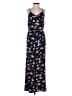 Pink Rose Floral Blue Jumpsuit Size S - photo 1